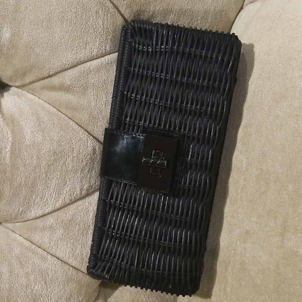 J Crew Rattan Clutch